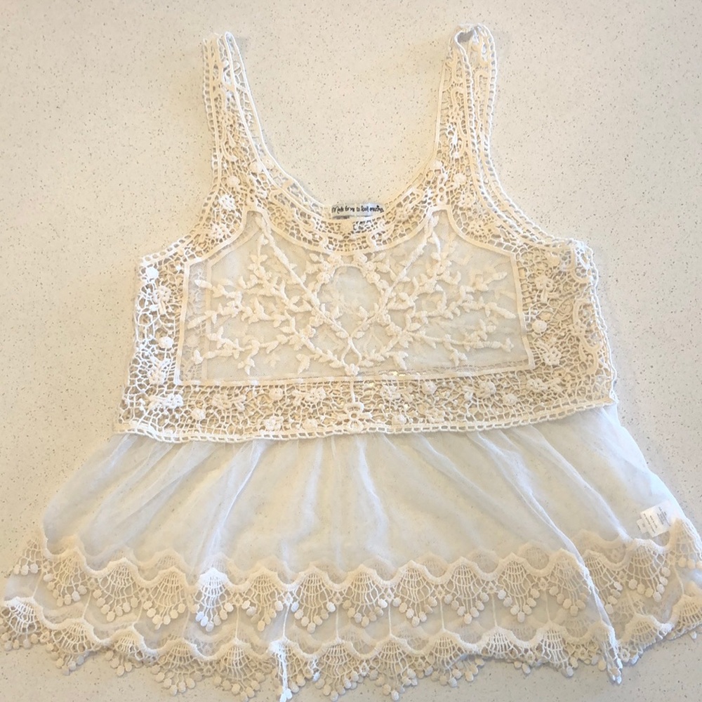 Cream tank top